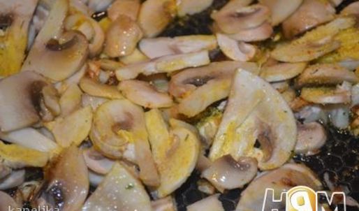 паста с грибами в сливочном соусе