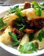 Паста с лисичками