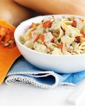 Паста с тыквой и голубым сыром