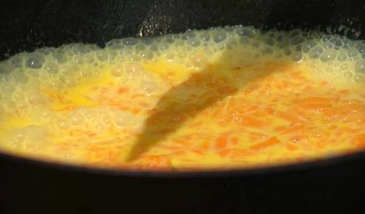 паста с тыквой и креветками