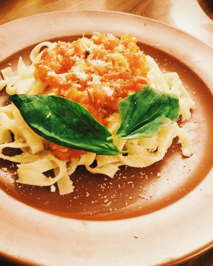 Рецепт пасты со свежими помидорами