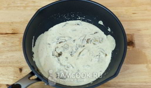 спагетти с белыми грибами