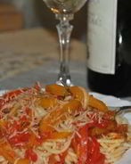 Спагетти с болгарским перцем