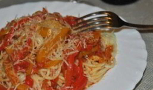 спагетти с болгарским перцем