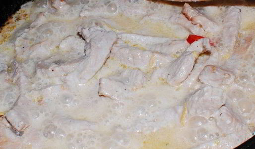 спагетти с индюшкой и лимоном