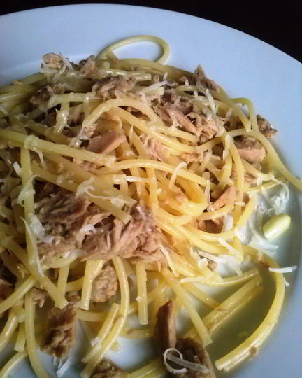 Рецепт спагетти с тунцом