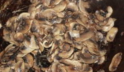 спагетти со сливками и грибами