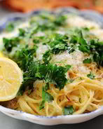 Запеченные макароны с лимоном