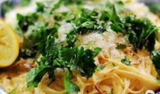 запеченные макароны с лимоном