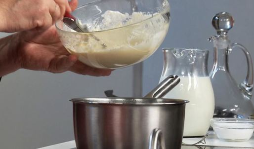 манные клецки с киселем