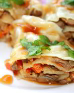 Ханум с сырно-грибной начинкой