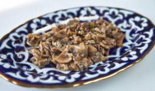 манты с грибами