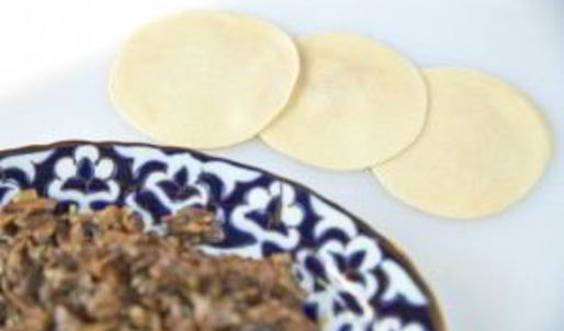 манты с грибами