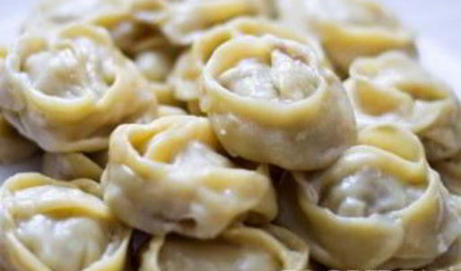 манты с тыквой и мясом