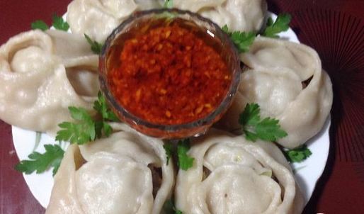 манты со свининой и тыквой