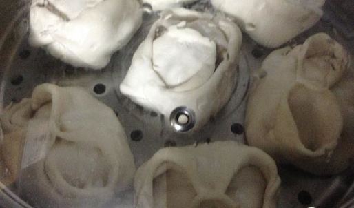 манты со свининой и тыквой