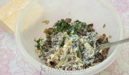 мясо по-французски с грибами