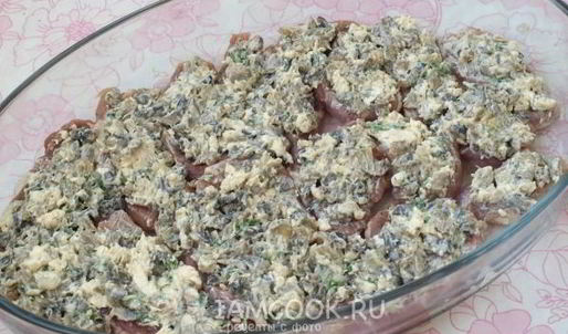мясо по-французски с грибами