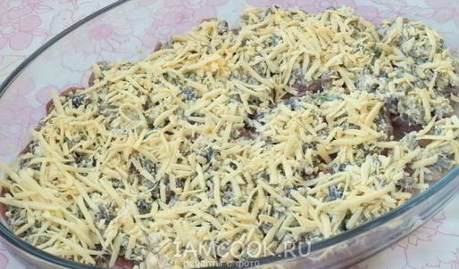 мясо по-французски с грибами