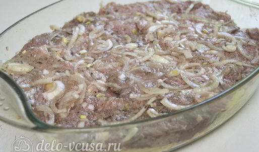 мясо по-французски с картофелем