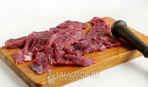 мясо по-французски в духовке