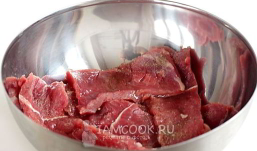 мясо по-французски в духовке