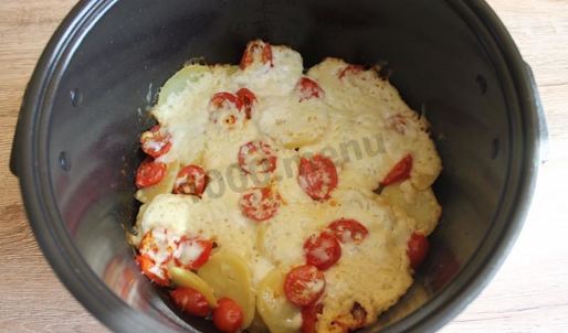 мясо по-французски в мультиварке с картофелем