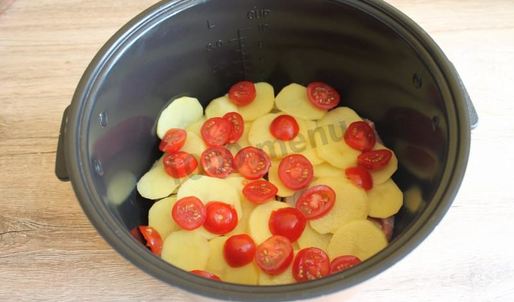 мясо по-французски в мультиварке с картофелем