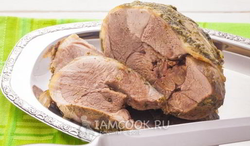 баранья нога, запеченная в духовке в фольге