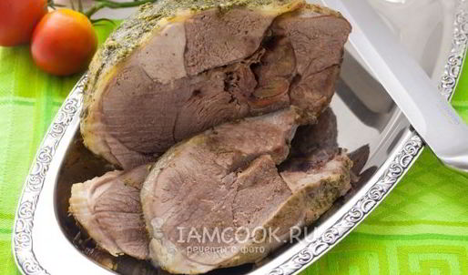 баранья нога, запеченная в духовке в фольге