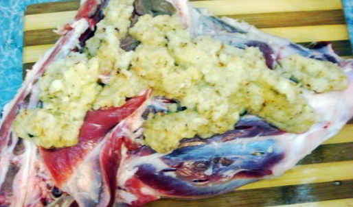 баранья нога запеченная в духовке в рукаве — экспресс-метод