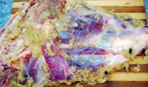 баранья нога запеченная в духовке в рукаве — экспресс-метод