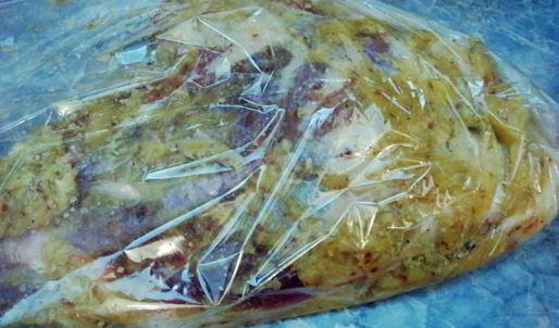 баранья нога запеченная в духовке в рукаве — экспресс-метод