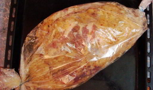 баранья нога запеченная в духовке в рукаве — экспресс-метод