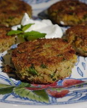 Биточки из нута с сардинками