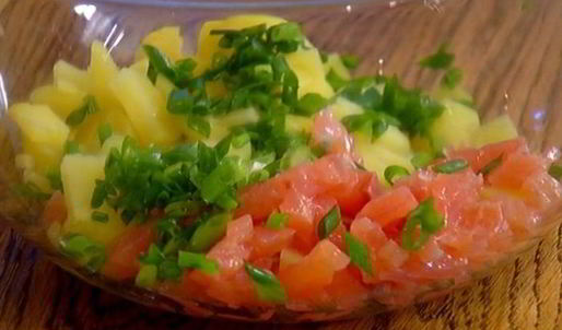 биточки из семги с картофелем