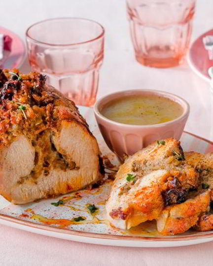 Рецепт буженины в яблоках