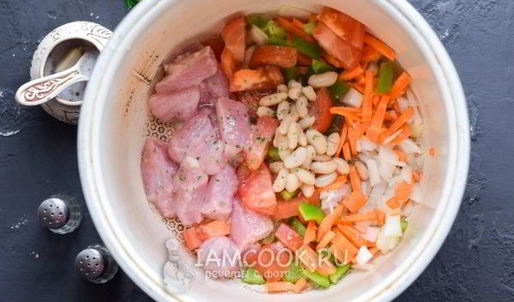 индейка с овощами в мультиварке