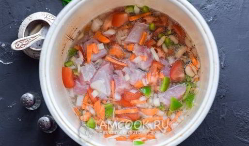 индейка с овощами в мультиварке