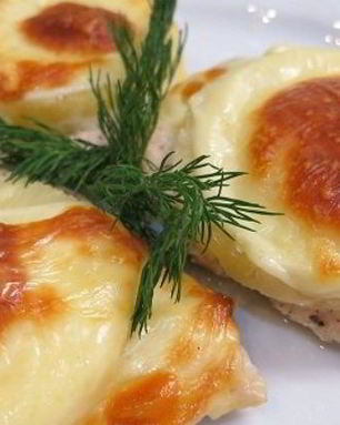 Куриная грудка с ананасами