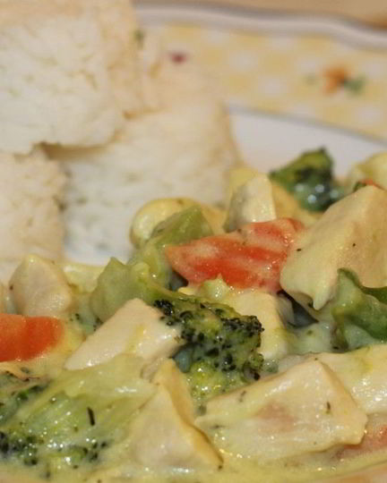 Рецепт куриной грудки с овощами