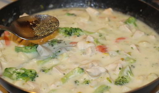 куриная грудка с овощами