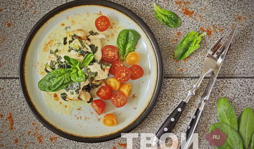 куриная грудка со шпинатом