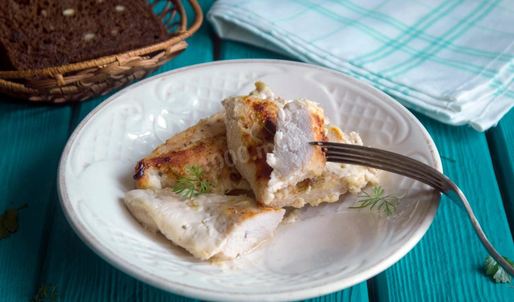 куриная грудка в кефире в духовке