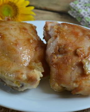 Куриные бедра с горчицей в духовке