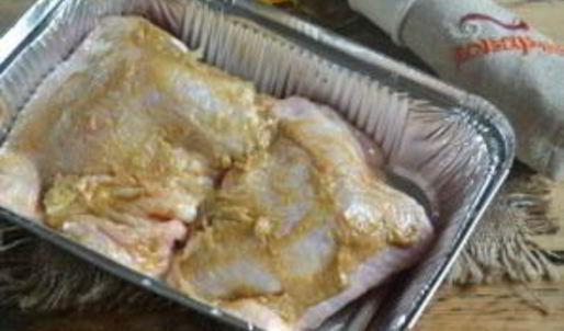 куриные бедра с горчицей в духовке