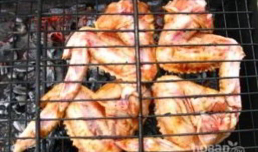 куриные крылья на гриле