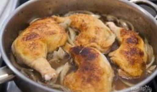куриные окорока с соусом