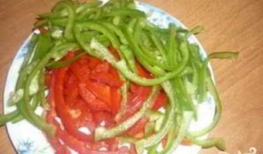 курица хе с болгарским перцем