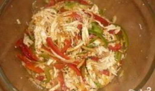 курица хе с болгарским перцем